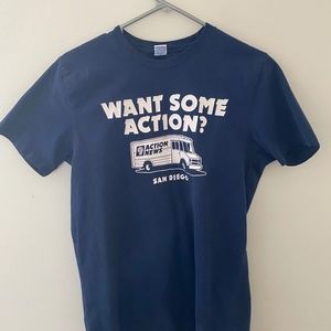 Hollister Want Some Action Navy Blue Shirt